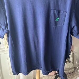 90’s Walt Disney world solid blueTee shirt. Mickey Mouse pocket XXL